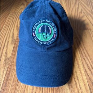 Vineyard Vines Navy Cap with Green & White Stripe Strap